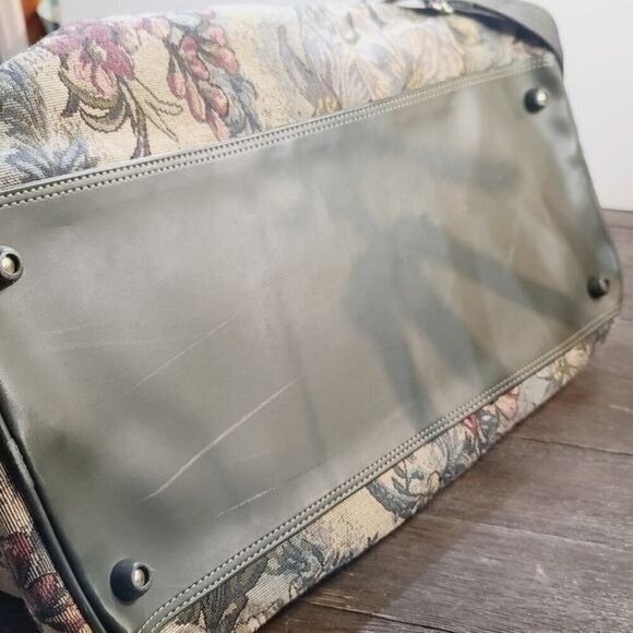 Vintage DVF Diane Von Furstenberg Tapestry Floral Retro Overnight Travel Bag - Picture 5 of 11